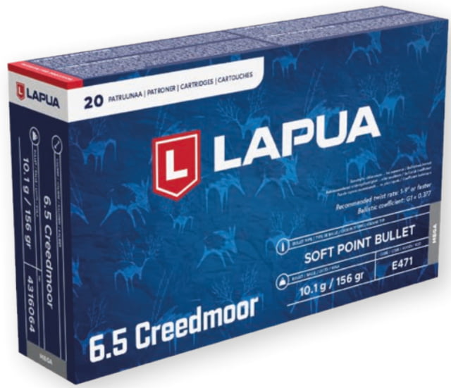 ua 6.5 Creedmoor 156 Gr Mega 20rd/box Ammo