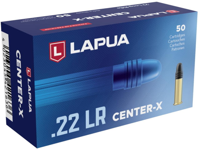 ua Center-X .22 Long Rifle 40 Grain LRN Brass Cased Rimfire 50 Rounds Ammo