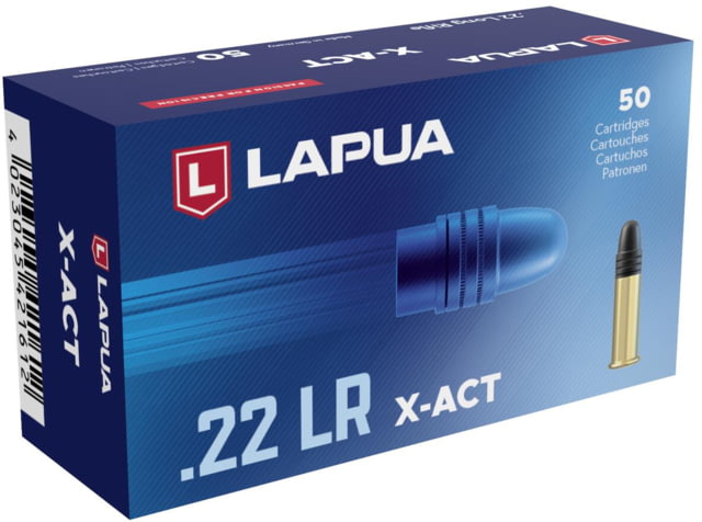 ua X-ACT .22 Long Rifle 40 Grain Grain LRN Brass Cased Rimfire 50 Rounds Ammo