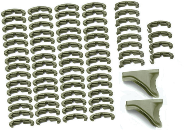 LaRue Tactical HandStop and IndexClip Combo 74 Total Piece Od Green - Larue Tactical