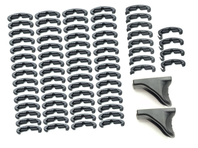 LaRue Tactical HandStop and IndexClip Combo 74 Total Piece Set Black - Larue Tactical