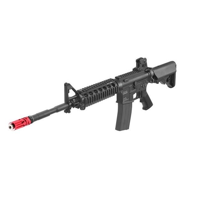 Laser Ammo KWA LM4 RIS Recoil Enabled Airsoft Training AR15 Riflew/Red Visible Laser Flash Adapter Large - Laser Ammo