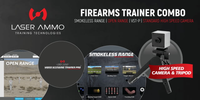 Laser Ammo Smokeless Range Firearms Trainer Combo Standard-Throw Medium - Laser Ammo Smokeless Range