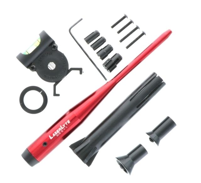 EDEMO LaserLyte Laser Bore Sight Deluxe Kit .22 Caliber .50 Caliber Red MBS-DLUX EDEMO10 Used Condition Fair - LaserLyte