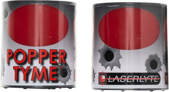 LaserLyte PopperTyme Laser Targets Compatible with Training Lasers Red/Black - Laserlyte