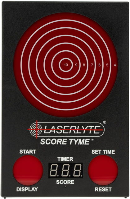 LaserLyte ScoreTyme Scoring Target Compatible with Lasers Red/Black - Laserlyte