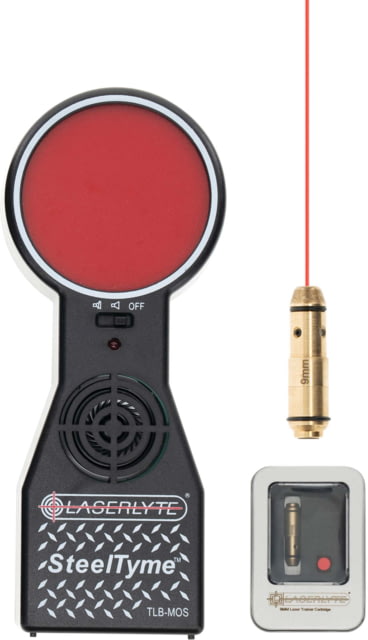 LaserLyte Steel Tyme Laser Cartridge Kit 9MM Laser Target Red/Black 9 x 19 - Laserlyte