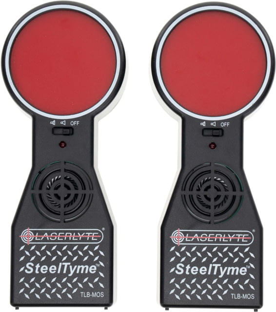 LaserLyte SteelTyme Laser Training Target 2 Pack Compatible with Training Lasers Red/Black - Laserlyte
