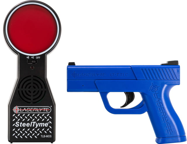 LaserLyte Target and Trainer Pistol Kit Blue Laser Trainer Pistol Black/Red