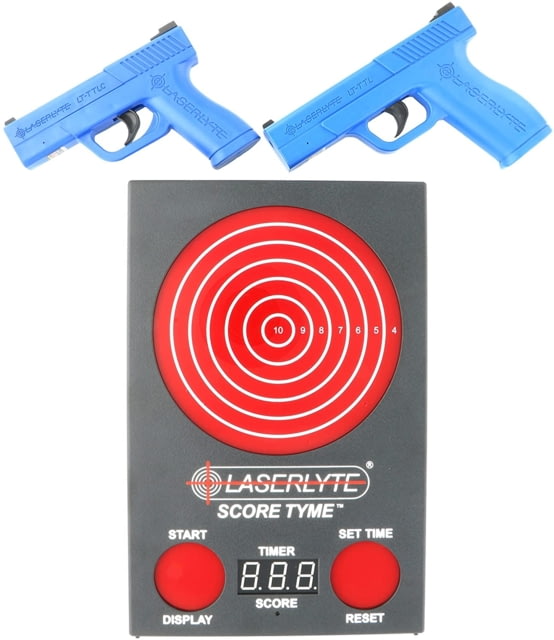 LaserLyte Score Tyme Trainer Target Kit A76 AA Batteries High-Impact ABS Polymer Gray TLB-LVS - Laserlyte