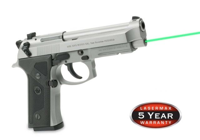 LaserMax Green Laser Sight for Beretta 92 96 and Taurus 92 99 100 101