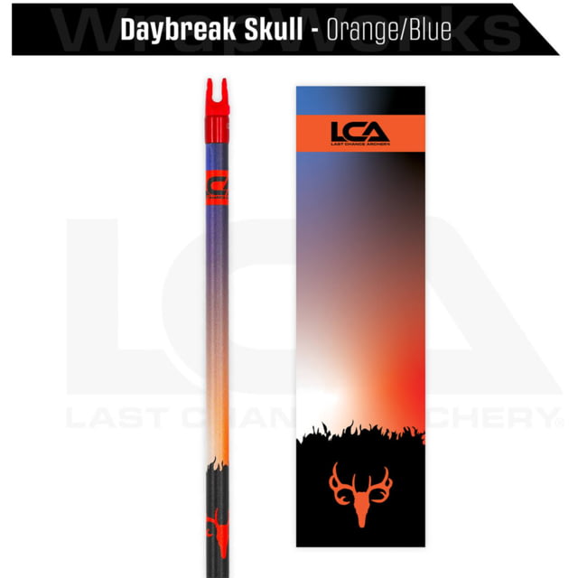 Last Chance WrapWorks Stock Daybreak Skull Orange/Blue Precision Flex M-Series 1503383