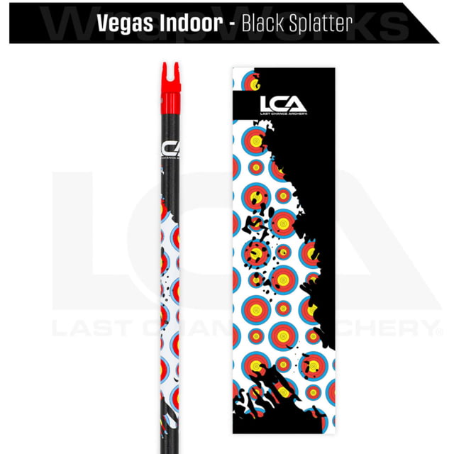 Last Chance WrapWorks Vegas Indoor Black Splatter Precision Fixed Standard 1503402
