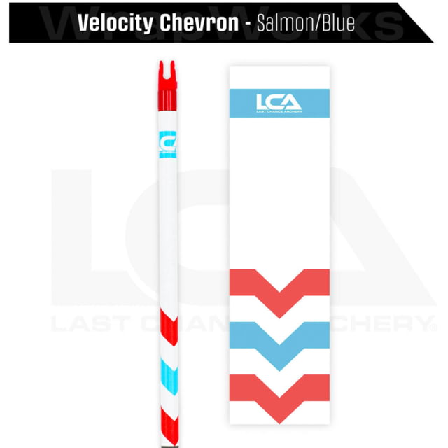 Last Chance WrapWorks Velocity Chevron Salmon/Blue Precision Fixed Standard 1503405