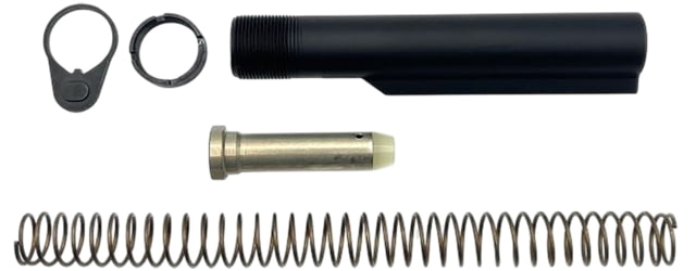 LBE Unlimited Buffer Tube Kit Fits AR-15 Includes 6 Position Mil-Spec Diameter Buffer Tube Carbine Length Recoil Spring End Plate Castle Nut and H1 - Lbe Unlimited