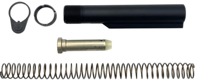 LBE Unlimited Buffer Tube Kit Fits AR-15 Includes 6 Position Mil-Spec Diameter Buffer Tube Carbine Length Recoil Spring End Plate Castle Nut and H2 - Lbe Unlimited