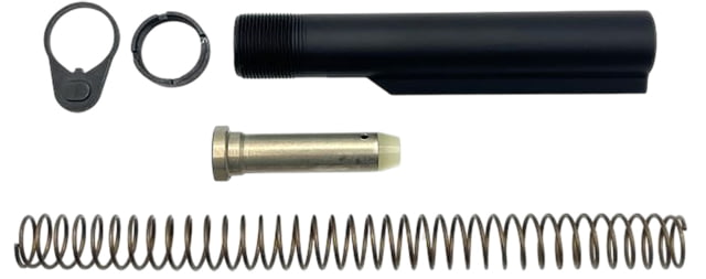 LBE Unlimited Buffer Tube Kit Fits AR-15 Includes 6 Position Mil-Spec Diameter Buffer Tube Carbine Length Recoil Spring End Plate Castle Nut and H3 - Lbe Unlimited