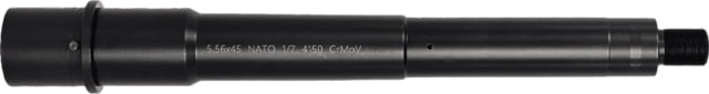 Lead & Steel AR-15 5.56mm Threaded AR Barrel 8in Medium Pistol Length 1-7 Twist 1/2x28 Nitride Black - Lead & Steel
