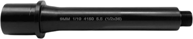 Lead & Steel AR-9 9mm Threaded Barrel 5.5in Straight Blowback 1-10 Twist 1/2x36 Black - Lead & Steel