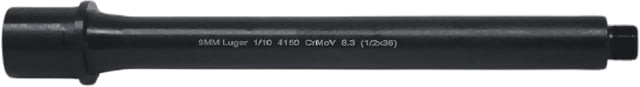 Lead & Steel AR-9 9mm Threaded Barrel 8.3in Straight Blowback 1-10 Twist 1/2x36 Black - Lead & Steel