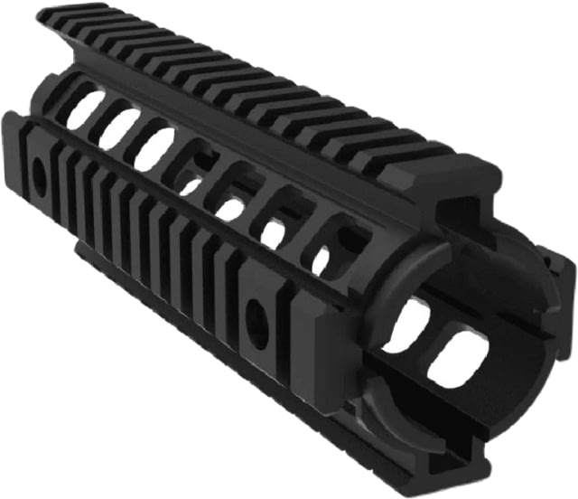 Lead & Steel Drop-in Quad Rail Enhanced Handguard 7in Cabine Length Black - Lead & Steel