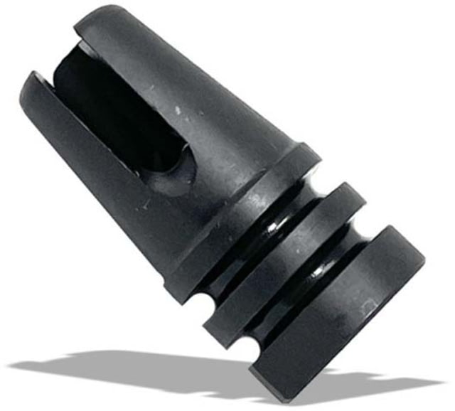 Lead & Steel M-16A1 Style Suppressor Flash Hider 1/2 x 28 mm Parkerized Three-Prong Retro Black - Lead & Steel