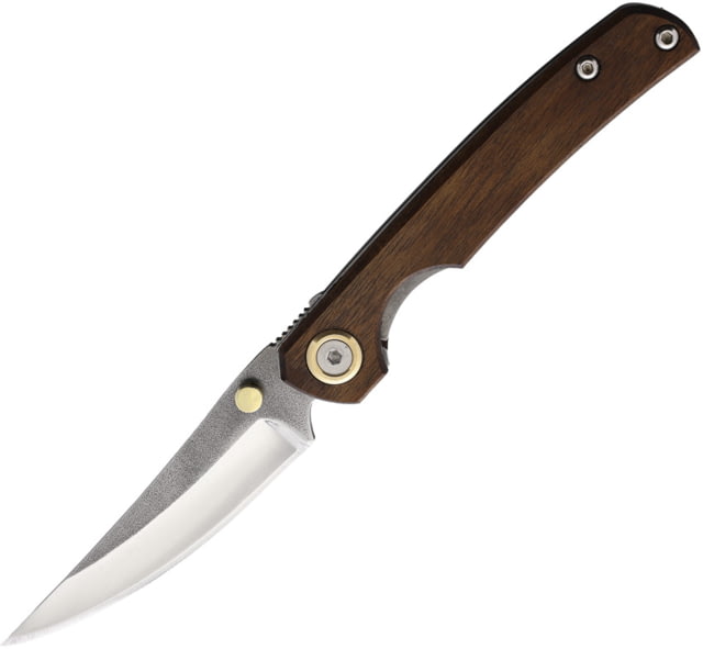 Leader Knives Fuga Folding Knife 4.5in Closed 3.5in 4116 Stainless Blade Walnut Handle