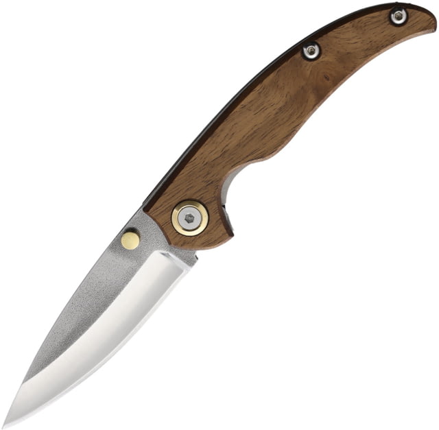 Leader Knives Fuga Folding Knife 4.5in Closed 3.5in 4116 Stainless Blade Walnut Handle