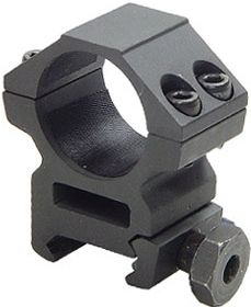 USED Leapers UTG ACCUSHOT 1in/2PCs Medium Profile Picatinny/Weaver Rings Black RGWM-25M4 - Leapers Utg