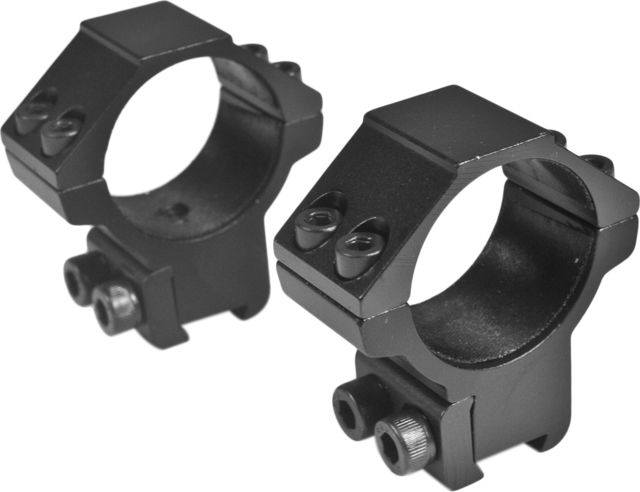 Leapers UTG ACCUSHOT 30mm/2PCs Medium Profile Airgun Rings Black - Leapers Utg