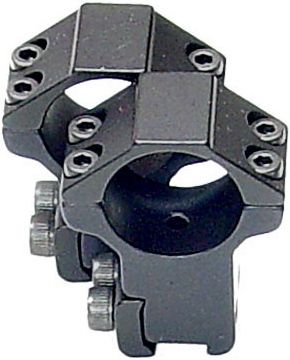 Leapers UTG ACCUSHOT 1in/2PCs High Profile Airgun Rings Black - Leapers Utg