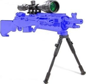 USED Leapers UTG Shooter's Bipod Rubber Feet 8.7in-10.6in Center Height Black TL-BP69S EDEMO1 Used Condition Like New Inspect and Rebox - Leapers Utg