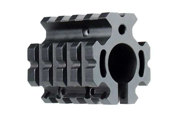 USED UTG Pro AR15 Low-pro Quad-rail Gas Block for .75in Barrel Black MTU012 EDEMO2 Used Condition Fair - Utg Pro