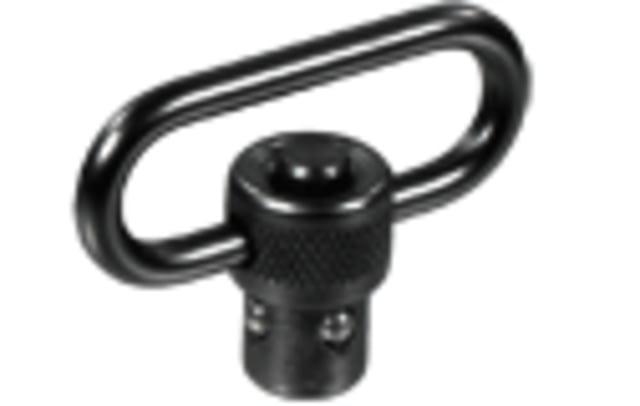 Leapers UTG Standard Duty Push Button QD Sling Swivel 1.25in Loop Black - Leapers Utg