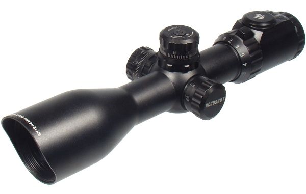 USED Leapers UTG Compact Rifle Scope 3-12x44mm 30mm Tube AO 36-color Mil-dot Reticle Black SCP3-UM312AOIEW - Leapers Utg