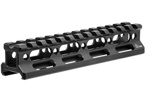 Leapers UTG Super Slim Picatinny Riser Mount 0.83in Height 13 Slots Black - Leapers Utg