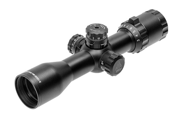 USED Leapers UTG BugBuster Scope 3-12x32mm 1in Tube Side AO Mil-dot Reticle QD Rings Black SCP-M312AOWQ EDEMO1 Condition Parts Only/Salvage Defective - Leapers Utg