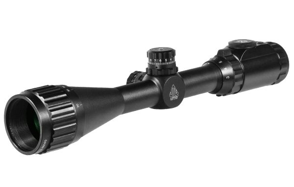Leapers UTG 3-9X40 1in Hunter Scope AO 36-color Mil-dot Reticle Airgun Rings Black - Leapers Utg