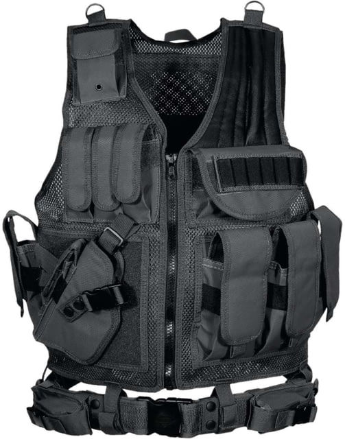 US Leapers UTG 547 Law Enforcement Tactical Vest, Left Handed, Black, PVC-V547BL Tech Data