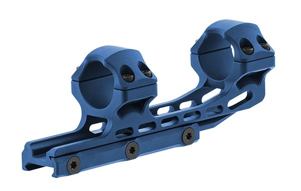 UTG Pro ACCU-SYNC 1in High Profile 50mm Offset Picatinny Rings Blue - Utg Pro