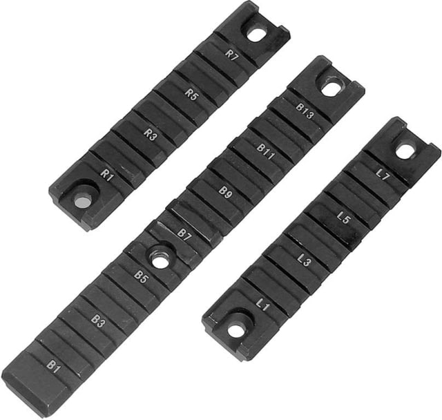 Leapers UTG G36 Picatinny Rail Set 1 Long/2 Short Rails Black - Leapers Utg