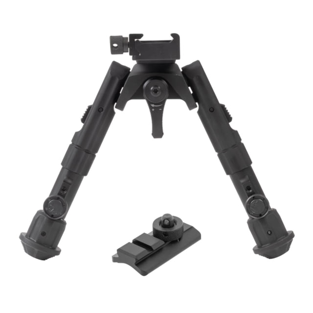 Leapers UTG Recon 360 Bipod Fits 1913 Picatinny Rail 5.5"-7" Center Height Anodized Finish Black - Leapers Utg