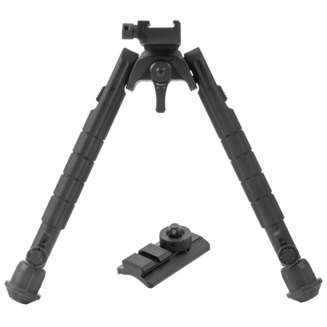 Leapers UTG Recon 360 Bipod Fits 1913 Picatinny Rail 8"-12" Center Height Anodized Finish Black - Leapers Utg