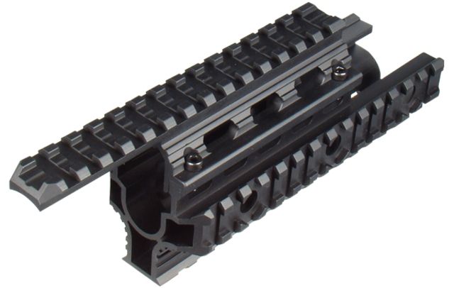 USED UTG Pro Universal AK47 Quad Rail Handguard Black MTU009 EDEMO5 Used Condition Like New - Utg Pro
