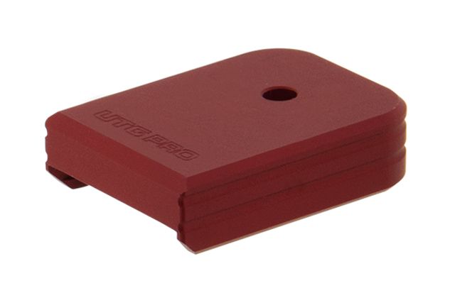 UTG Pro +0 Base Pad Glock Large Frame Matte Red Aluminum - Utg Pro