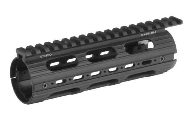 USED UTG Pro AR15 Carbine Length Super Slim Drop-in Handguard Black MTU001SS EDEMO19 Condition Parts Only/Salvage Defective - Leapers UTG