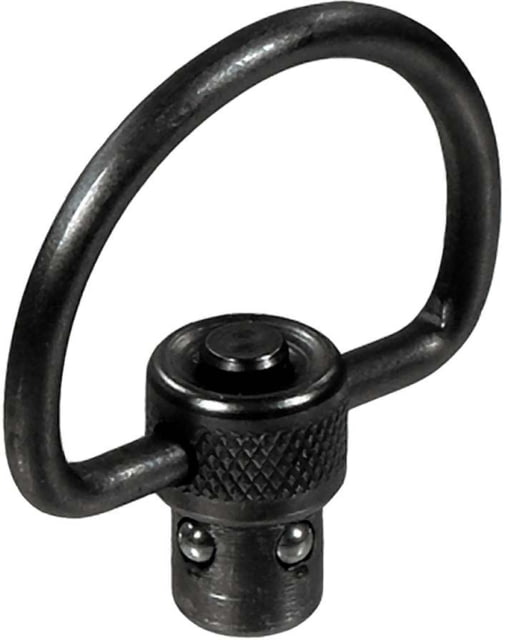 Leapers UTG Push Button QD Sling Swivel 1.25in C-Shape Loop Black - Leapers Utg