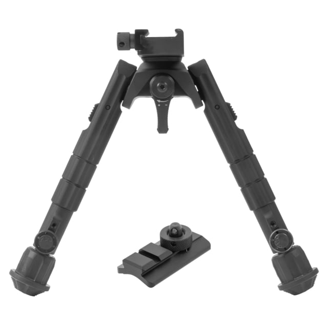 Leapers UTG Recon 360 Bipod Fits 1913 Picatinny Rail 7"-9" Center Height Anodized Finish Black - Leapers Utg
