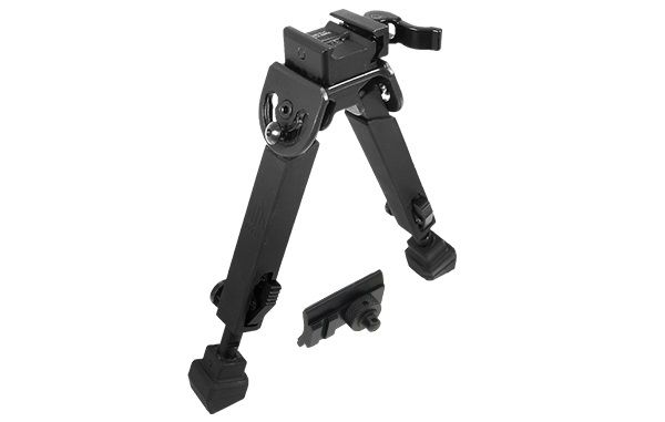 EDEMO Leapers UTG Rubber Armored Full Metal QD Bipod 6.0in- 8.5in Center Height Black TL-BP20Q-A EDEMO3 - Leapers Utg