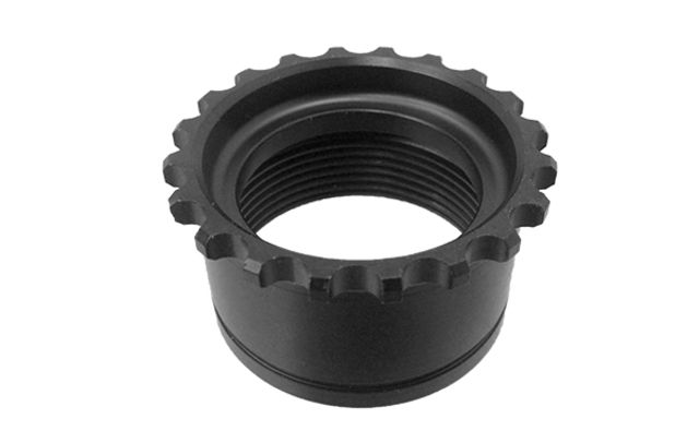 Leapers UTG Standard AR15 Steel Barrel Nut Black - Leapers Utg